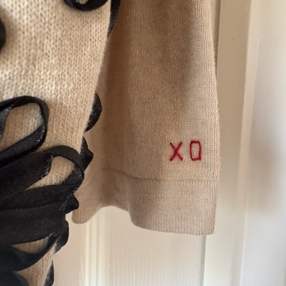 FRANCES VALENTINE DARLING GUGGENHEIM RIBBON CARDIGAN XL - Picture 6 of 9